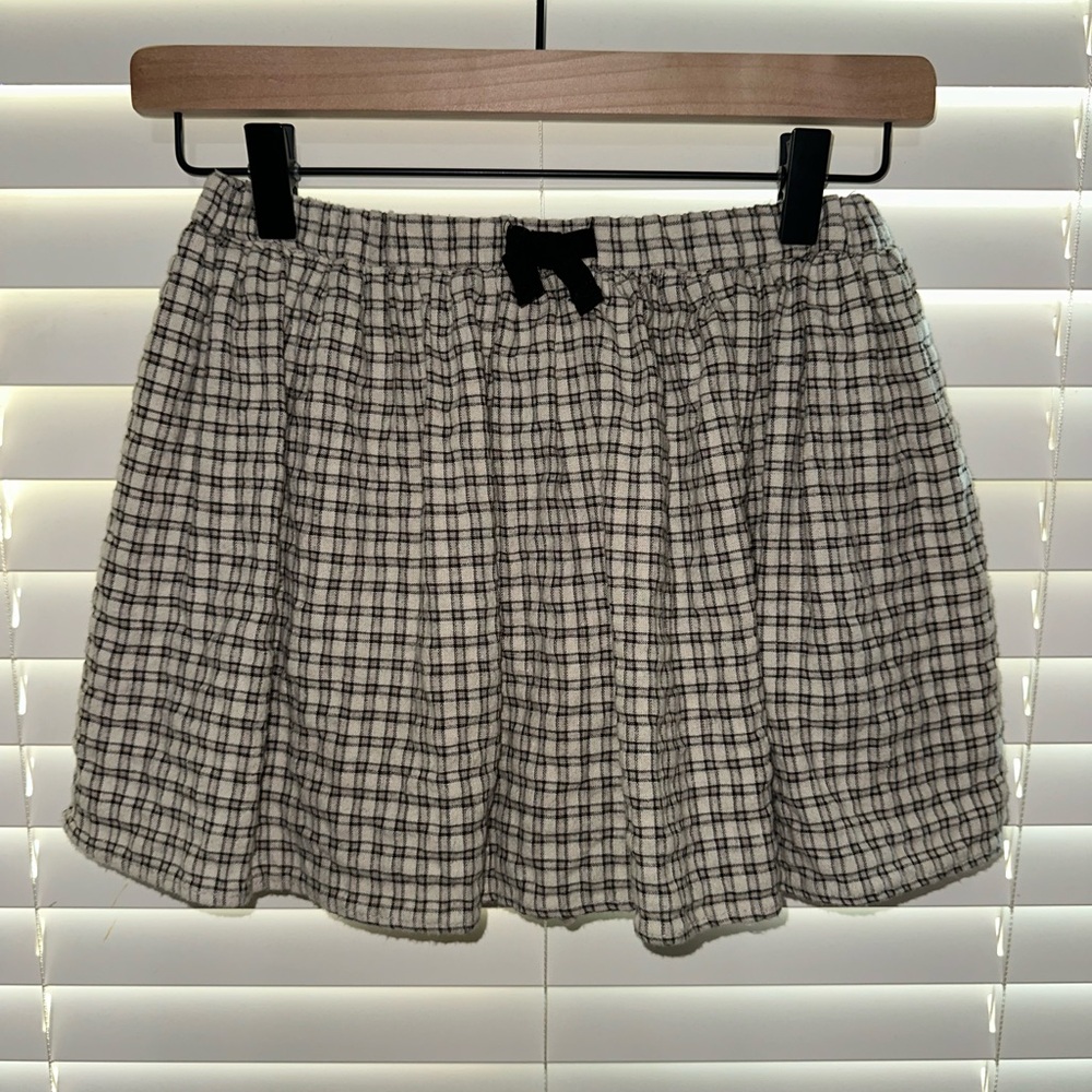 ZARA Check Bermuda Skort